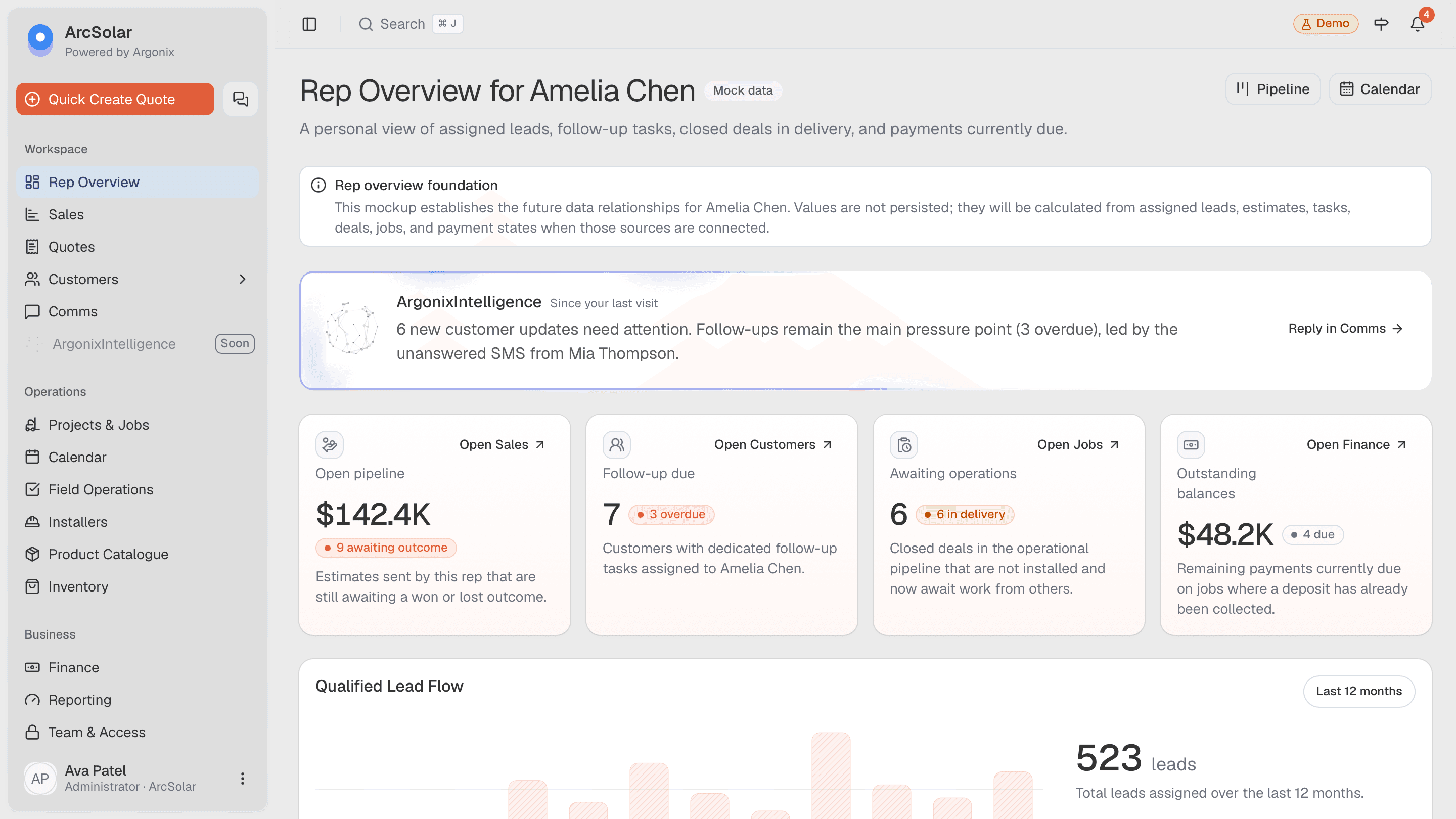 ArcSolar workspace preview